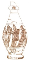 گلدان نقره با نقش نوازندگان پارتی ساسانی